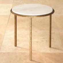 Global Views Company 9.91773 - Hammered Gold Round Table