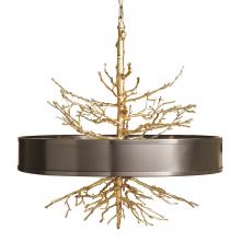 Global Views Company 9.91799 - Twig Pendant - Brass with Bronze Shade