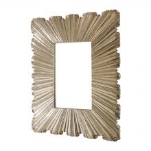 Global Views Company 9.92168 - Linenfold Mirror - Silver - Small