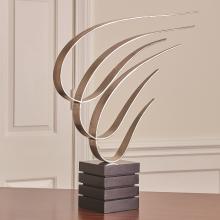 Global Views Company 9.92747 - Swoosh Sculpture - Nickel