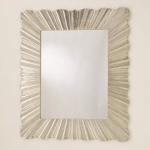 Global Views Company 9.92846 - Linenfold Mirror - Silver - Large