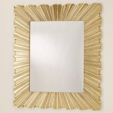 Global Views Company 9.92848 - Linenfold Mirror - Brass - Large