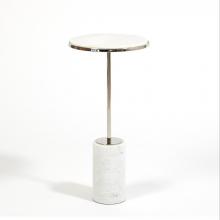 Global Views Company 9.93071 - Short Cored Marble Table - Nickel