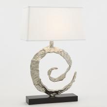 Global Views Company 9.93556 - Swirl Lamp - Nickel with Black Granite