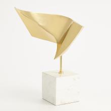 Global Views Company 9.93702 - Wave Sculpture - Brass