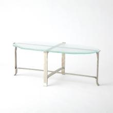 Global Views Company 9.93855 - Melting Glass Cocktail Table - Nickel