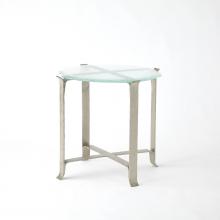 Global Views Company 9.93856 - Melting Glass Side Table - Nickel