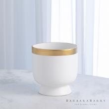 Global Views Company BB-1.10072 - Modern Gold Banded Vase - Small