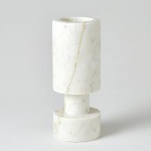 Global Views Company FDS9.90027 - Luc Vase - White Marble