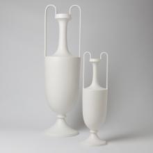 Global Views Company RT7.10008 - Elongated Grecian Amphora - Matte White - Large