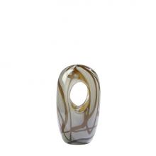 Global Views Company 7.80631 - Swirl Vase - Amber/Grey - Small