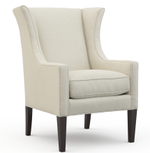 Sherrill Furniture 1551-1/BRNMHG/BIANCA CELADON - wingback chair