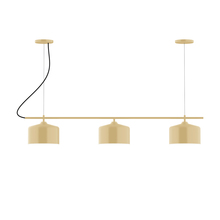 Montclair Light Works CHA419-17 - 3-Light Linear Axis Chandelier (8.5" J-Series pack)