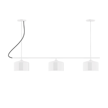 Montclair Light Works CHA419-44 - 3-Light Linear Axis Chandelier (8.5" J-Series pack)