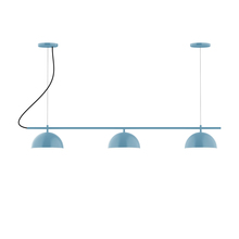 Montclair Light Works CHA431-54 - 3-Light Linear Axis Chandelier (8" Axis pack)