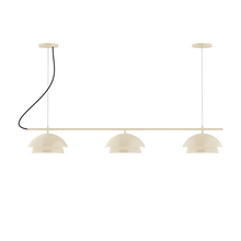 Montclair Light Works CHAX445-16-C26 - 3-Light Linear Axis Chandelier (12" Nest pack)