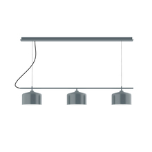 Montclair Light Works CHD419-40 - 3-Light Linear Axis Chandelier (8.5" J-Series pack)