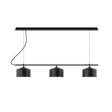 Montclair Light Works CHD419-41 - 3-Light Linear Axis Chandelier (8.5" J-Series pack)