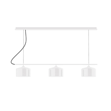 Montclair Light Works CHD419-44 - 3-Light Linear Axis Chandelier (8.5" J-Series pack)