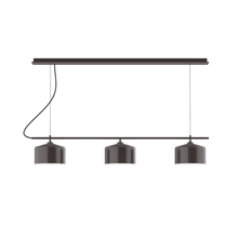 Montclair Light Works CHD419-51 - 3-Light Linear Axis Chandelier (8.5" J-Series pack)