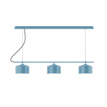 Montclair Light Works CHD419-54 - 3-Light Linear Axis Chandelier (8.5" J-Series pack)