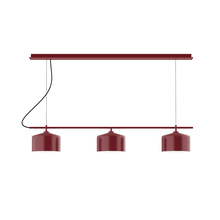 Montclair Light Works CHD419-55 - 3-Light Linear Axis Chandelier (8.5" J-Series pack)