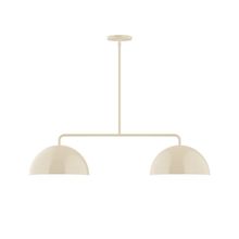 Montclair Light Works MSG432-16-L10 - 2-Light Axis Linear LED Pendant, Cream