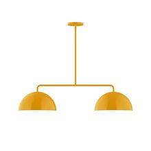 Montclair Light Works MSG432-21-L10 - 2-Light Axis Linear LED Pendant, Bright Yellow