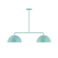 Montclair Light Works MSG432-48-L10 - 2-Light Axis Linear LED Pendant, Sea Green