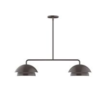 Montclair Light Works MSGX445-51 - 2-Light Axis Linear Pendant (10" Nest pack)