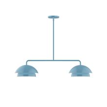 Montclair Light Works MSGX445-54 - 2-Light Axis Linear Pendant (10" Nest pack)