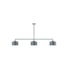 Montclair Light Works MSN419-40 - 3-Light Axis Linear Pendant (8.5" J-Series pack)