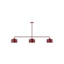 Montclair Light Works MSN419-55 - 3-Light Axis Linear Pendant (8.5" J-Series pack)