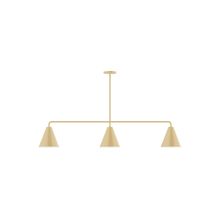 Montclair Light Works MSN420-17 - 3-Light Axis Linear Pendant (8" J-Series pack)