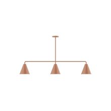 Montclair Light Works MSN420-19 - 3-Light Axis Linear Pendant (8" J-Series pack)