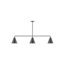 Montclair Light Works MSN420-51 - 3-Light Axis Linear Pendant (8" J-Series pack)