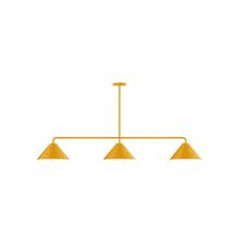 Montclair Light Works MSN422-21 - 3-Light Axis Linear Pendant (12" Axis pack)