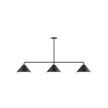 Montclair Light Works MSN422-41 - 3-Light Axis Linear Pendant (12" Axis pack)