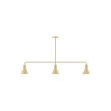 Montclair Light Works MSN436-17 - 3-Light Axis Linear Pendant (8" J-Series pack)