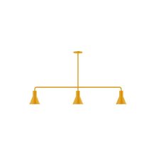 Montclair Light Works MSN436-21 - 3-Light Axis Linear Pendant (8" J-Series pack)