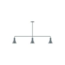 Montclair Light Works MSN436-40 - 3-Light Axis Linear Pendant (8" J-Series pack)