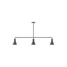 Montclair Light Works MSN436-51 - 3-Light Axis Linear Pendant (8" J-Series pack)