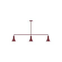 Montclair Light Works MSN436-55 - 3-Light Axis Linear Pendant (8" J-Series pack)