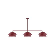 Montclair Light Works MSNX445-55 - 3-Light Axis Linear Pendant (10" Nest pack)