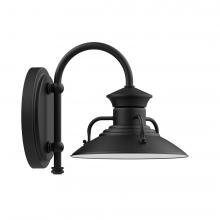 Montclair Light Works SCB140-41-L10 - 8" Homestead shade, wall mount sconce, Black