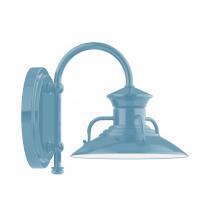 Montclair Light Works SCB140-54-L10 - 8" Homestead shade, wall mount sconce, Light Blue