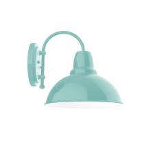 Montclair Light Works SCC106-48 - 12" Cafe shade, wall mount sconce, Sea Green