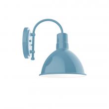 Montclair Light Works SCC115-54 - 10" Deep Bowl shade, wall mount sconce, Light Blue