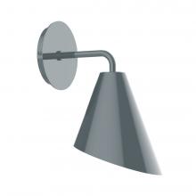 Montclair Light Works SCJ415-40-L10 - J-Series LED Wall Sconce, Slate Gray