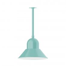 Montclair Light Works STB125-48-L13 - 16" Prima, stem mount with canopy, Sea Green